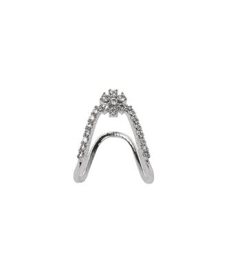 Cubic zirconia floral vanki ring 2