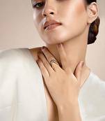 Cubic zirconia beads vanki ring