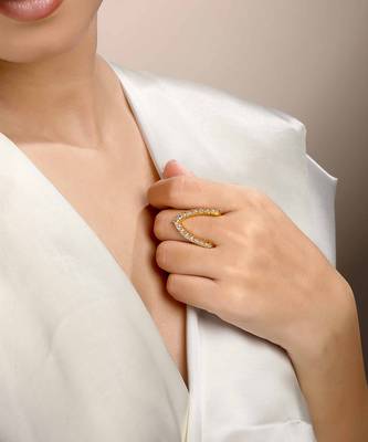 Cubic zirconia biju vanki ring 1