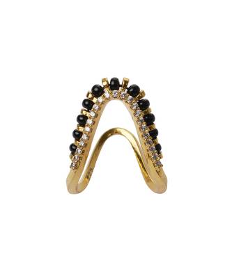 Cubic zirconia beads vanki ring 2