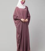 Arfeenz Lifestyle Abaya Kaftan Smocking Sleeves Pink