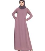 Arfeenz Nida Abaya Plain Full Sleeve Pink