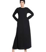 PLAIN BLACK KASHIBO A-LINE ABAYA
