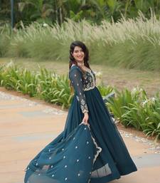 Rama sequins zari embroidered georgette salwar kameez set