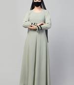 ELEGANT UMBRELLA FLARE DESIGN ABAYA WITH HIJAB