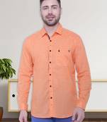 Men's paper linen cotton casual shirt | linen shirt for men