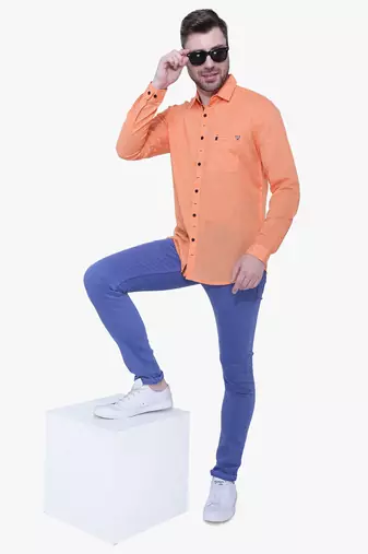 Men's paper linen cotton casual shirt | linen shirt for men