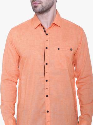 Men's paper linen cotton casual shirt | linen shirt for men 4