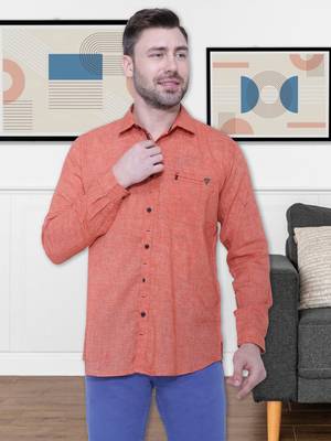Men's paper linen cotton casual shirt | linen shirt for men 1
