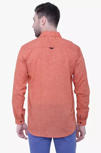 Men's paper linen cotton casual shirt | linen shirt for men