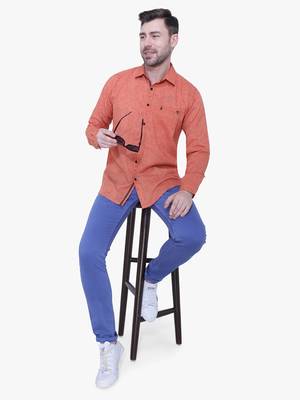 Men's paper linen cotton casual shirt | linen shirt for men 3