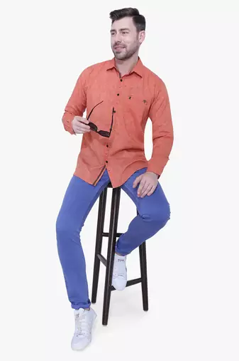 Men's paper linen cotton casual shirt | linen shirt for men