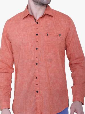 Men's paper linen cotton casual shirt | linen shirt for men 4
