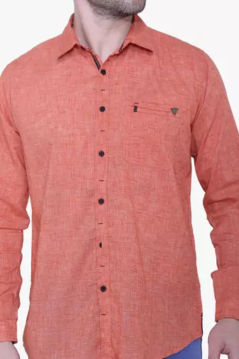 Men's paper linen cotton casual shirt | linen shirt for men