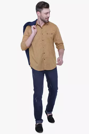 Men's paper linen cotton casual shirt | linen shirt for men