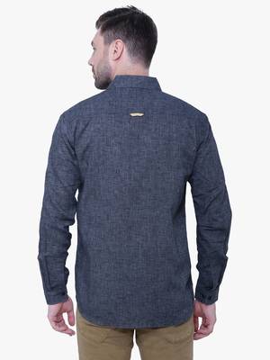 Men's paper linen cotton casual shirt | linen shirt for men 2