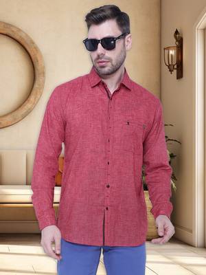 Men's paper linen cotton casual shirt | linen shirt for men 1