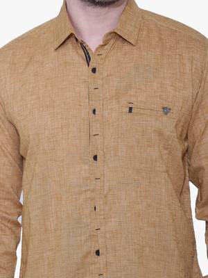 Men's paper linen cotton casual shirt | linen shirt for men 4