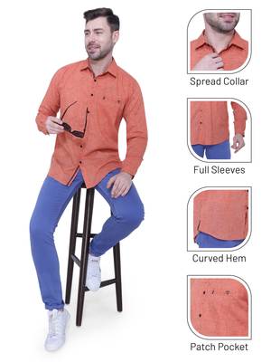 Men's paper linen cotton casual shirt | linen shirt for men 5