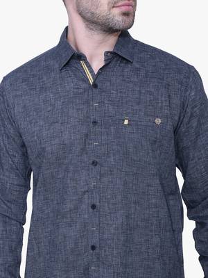 Men's paper linen cotton casual shirt | linen shirt for men 4
