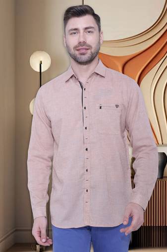 Men's paper linen cotton casual shirt | linen shirt for men