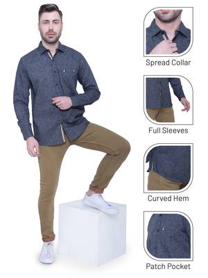 Men's paper linen cotton casual shirt | linen shirt for men 5