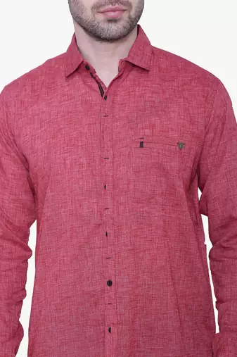 Men's paper linen cotton casual shirt | linen shirt for men