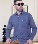 Men's paper linen cotton casual shirt | linen shirt for men