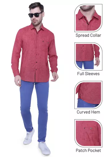 Men's paper linen cotton casual shirt | linen shirt for men