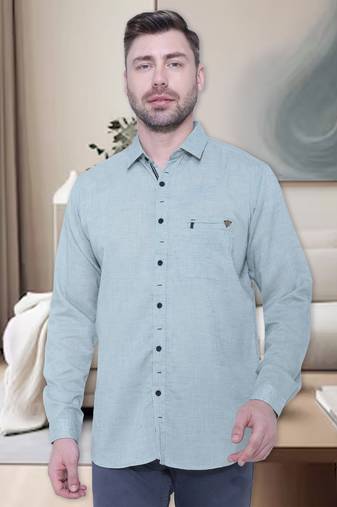 Men's paper linen cotton casual shirt | linen shirt for men