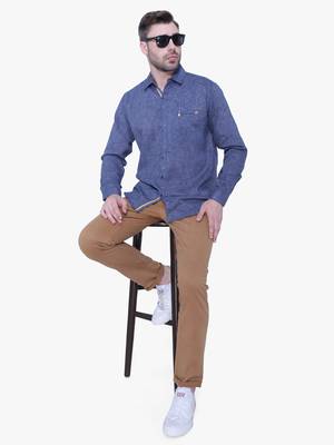 Men's paper linen cotton casual shirt | linen shirt for men 3