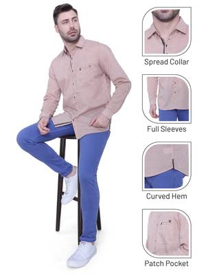 Men's paper linen cotton casual shirt | linen shirt for men 5