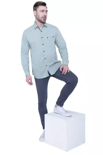 Men's paper linen cotton casual shirt | linen shirt for men