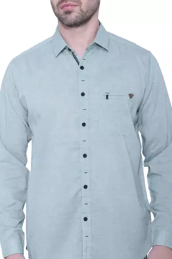 Men's paper linen cotton casual shirt | linen shirt for men