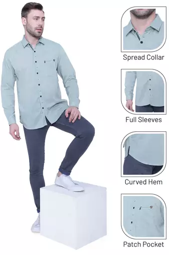 Men's paper linen cotton casual shirt | linen shirt for men