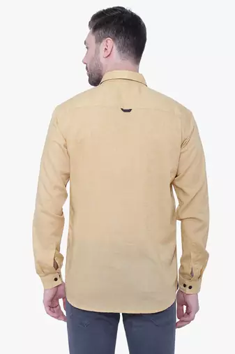 Men's paper linen cotton casual shirt | linen shirt for men