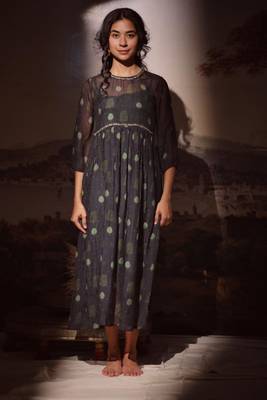 Black miniature printed dress 1