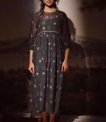 Black miniature printed dress