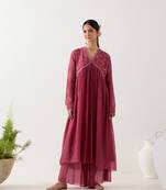 Rani pink midnight dress with sharara