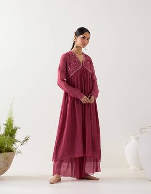 Rani pink midnight dress with sharara 3