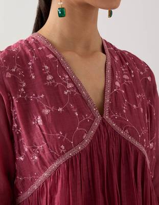 Rani pink midnight dress with sharara 4
