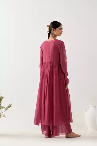 Rani pink midnight dress with sharara