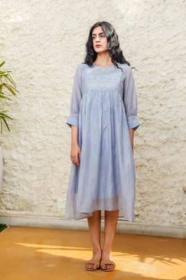 Powder blue maxi dress 1