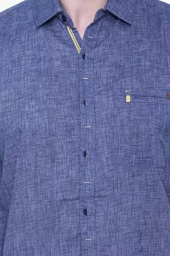 Men's paper linen cotton casual shirt | linen shirt for men