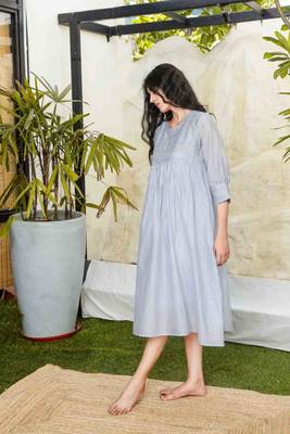Powder blue maxi dress 3