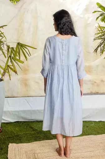 Powder blue maxi dress