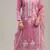 Pink embroidered cotton pakistani salwar suit