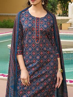 Multicolour Rayon Printed Salwar Suit 2