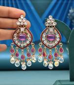 Rani color american diamond earrings