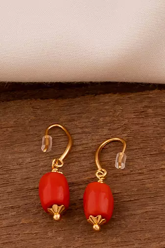 Gold coral necklace-sets